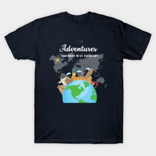 Adventure the best way to learn T-Shirt